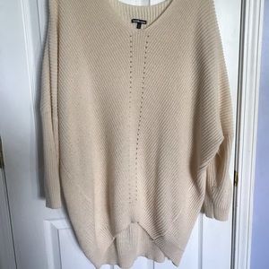 Oversized Cream Charlotte Russe Sweater - size 3X